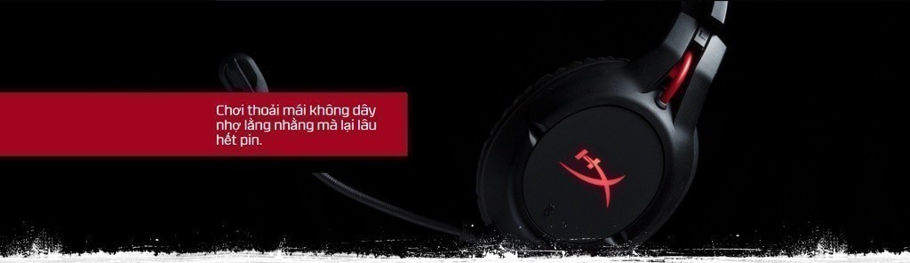 Mô tả Tai nghe HP HyperX CLOUD FLIGHT WIRELESS Black 4P5L4AA - 1