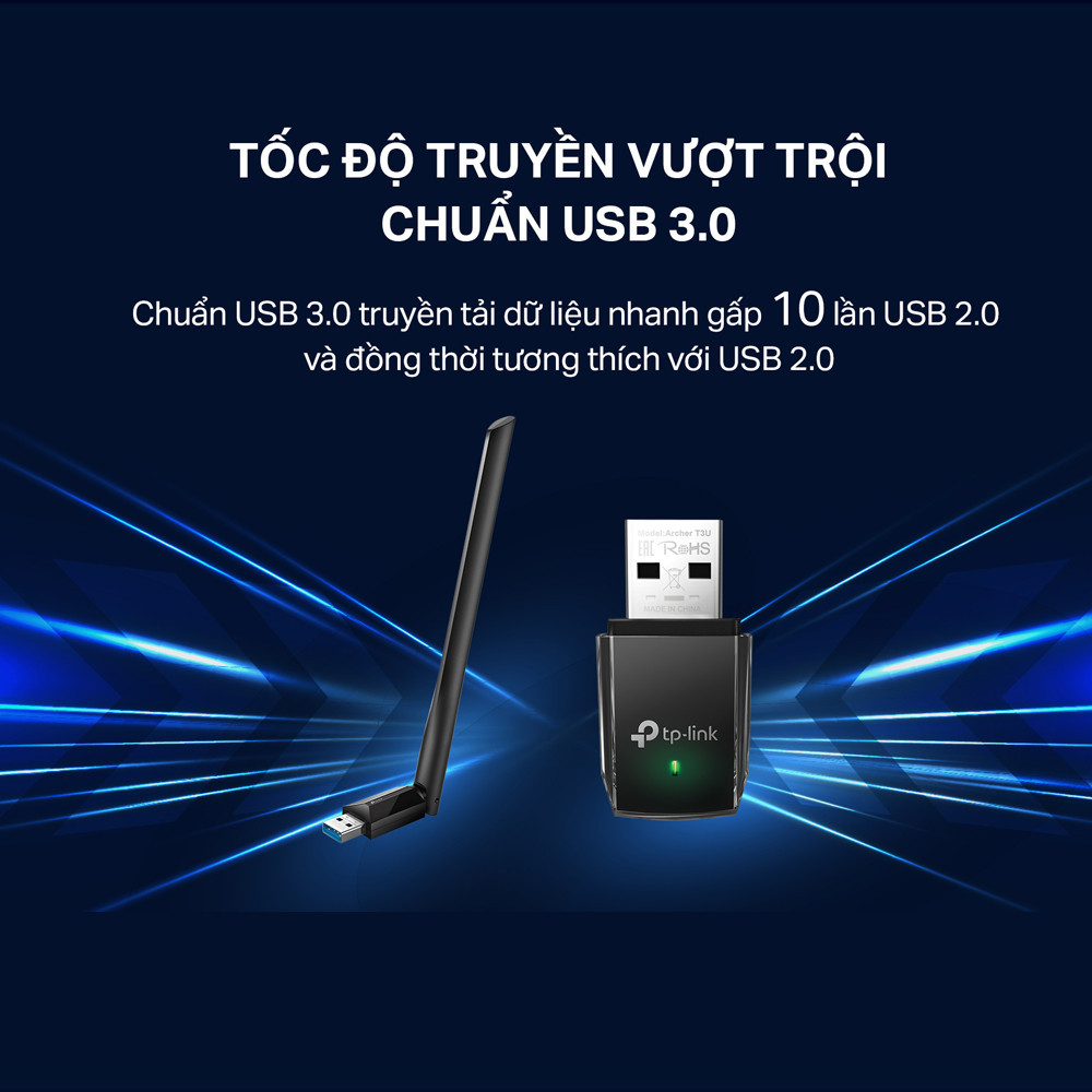 Wifi băng tần kép Archer T3U