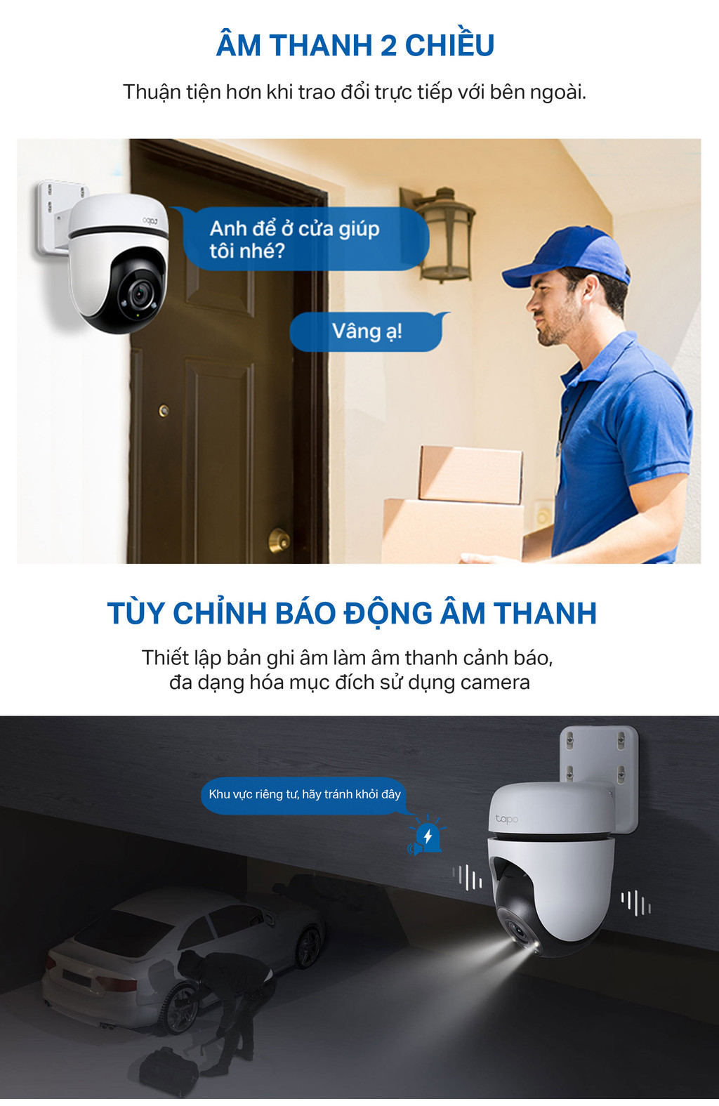 Góc quay 360 độ Camera TP-Link Tapo