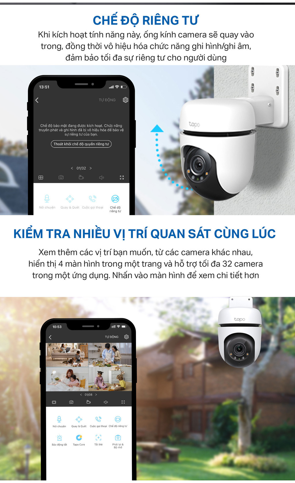 Chống nước IP65/IP66 Camera TP-Link Tapo