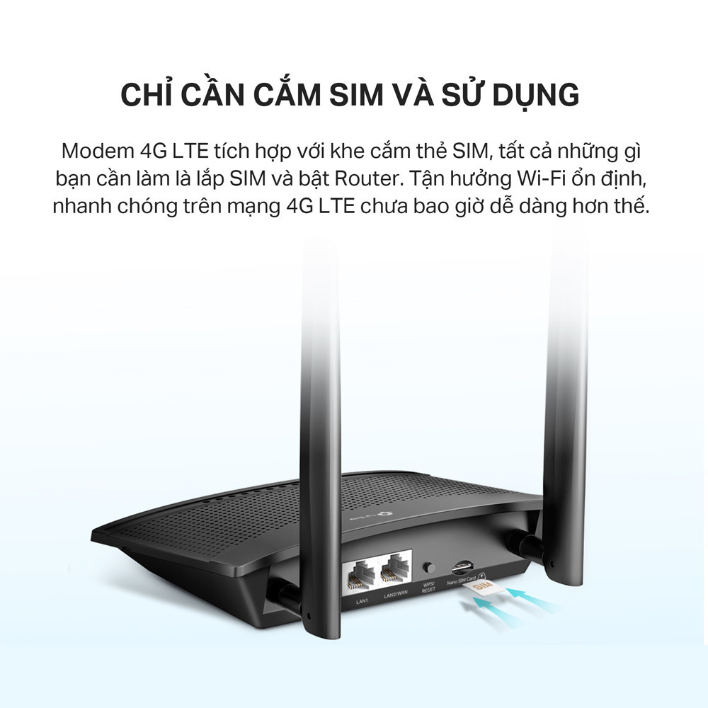 Mô tả Bộ Phát Wifi Di Động TP-Link TL-MR100 / TL-MR105 4G LTE Chuẩn N 300Mbps - 3