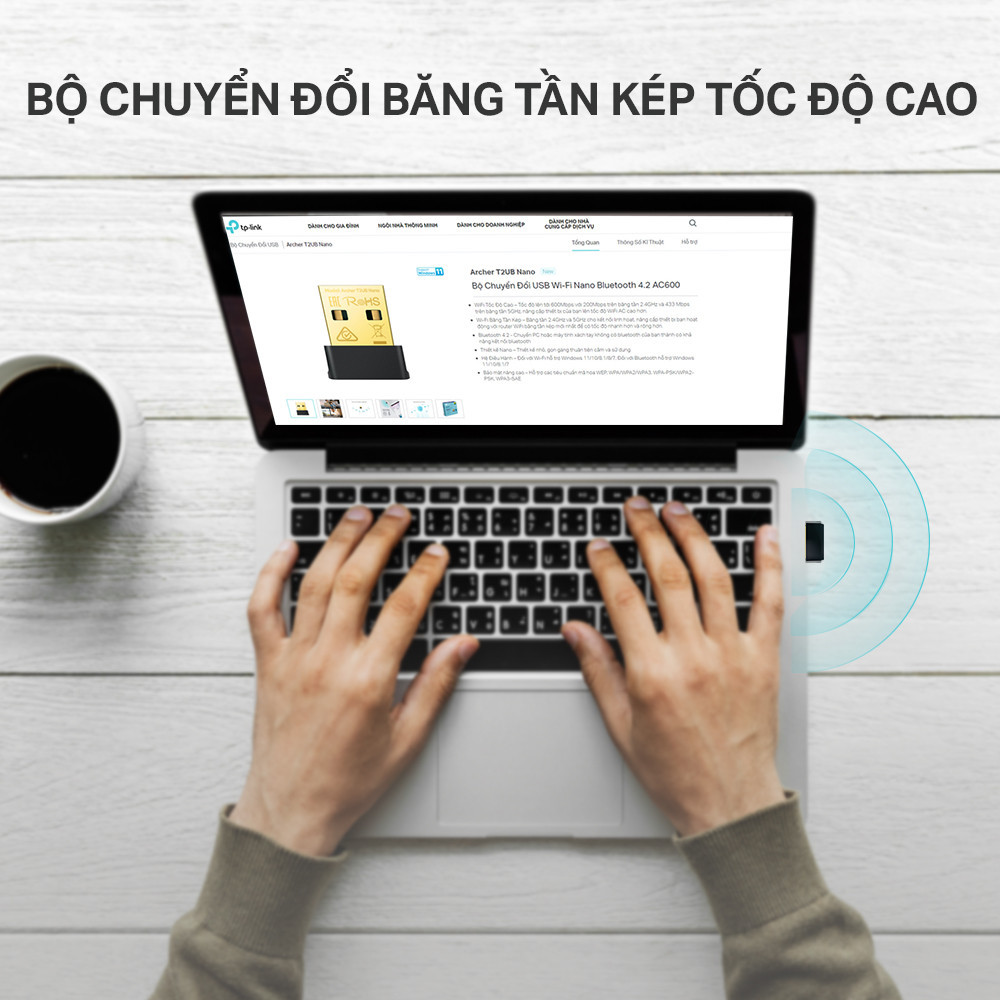 Kích thước TP-Link Archer T2UB Nano