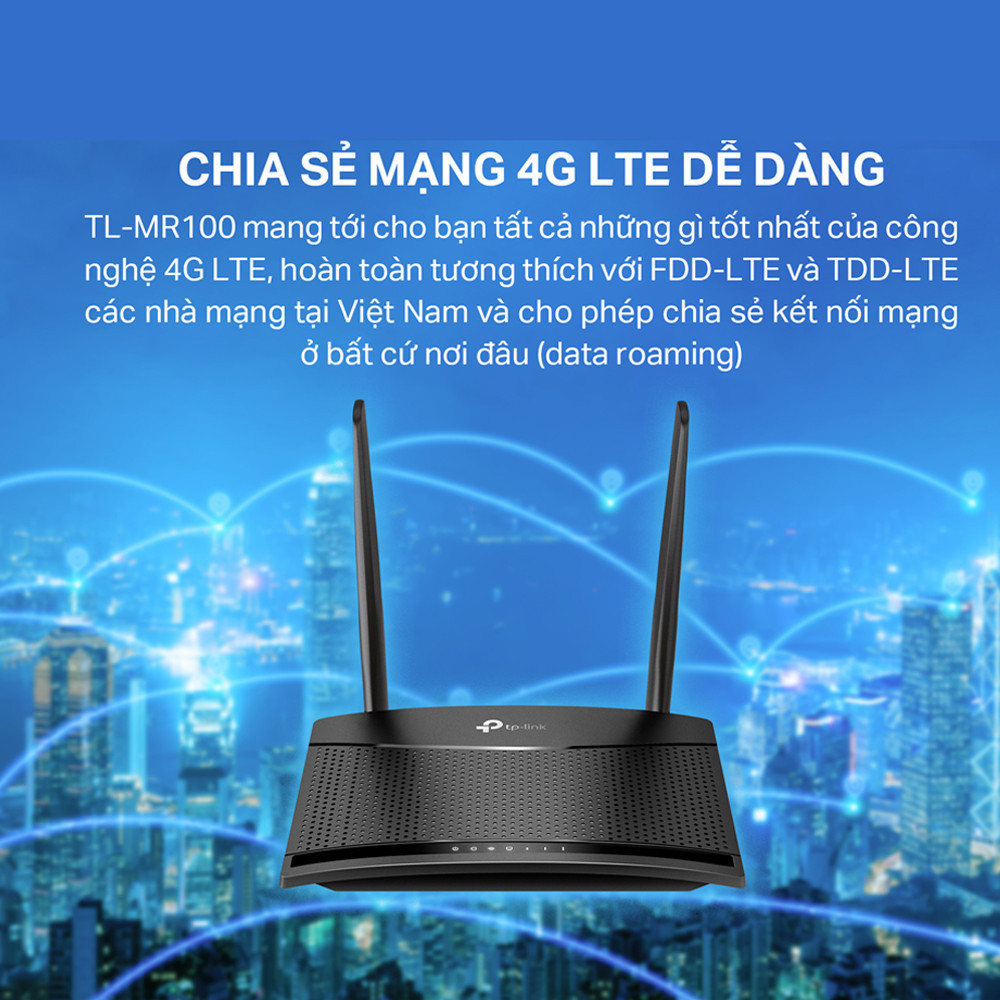 Mô tả Bộ Phát Wifi Di Động TP-Link TL-MR100 / TL-MR105 4G LTE Chuẩn N 300Mbps - 5