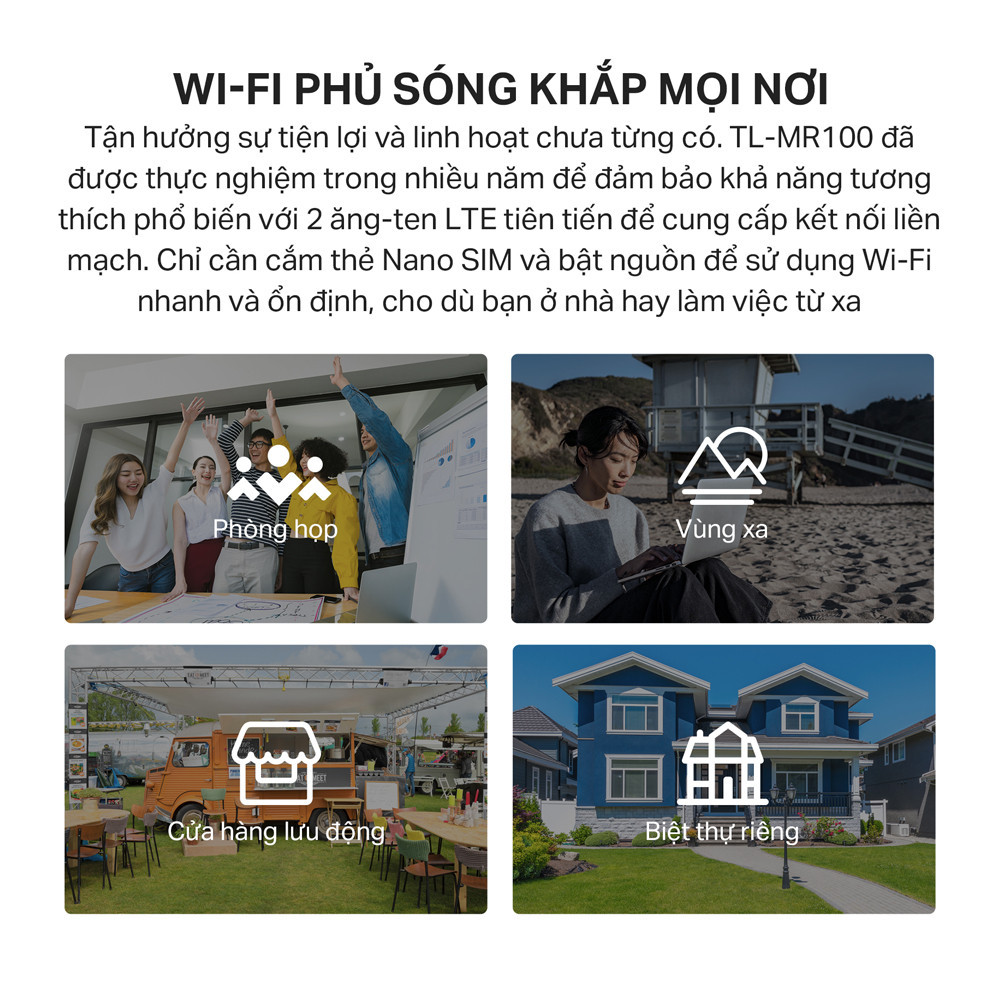 Mô tả Bộ Phát Wifi Di Động TP-Link TL-MR100 / TL-MR105 4G LTE Chuẩn N 300Mbps - 6