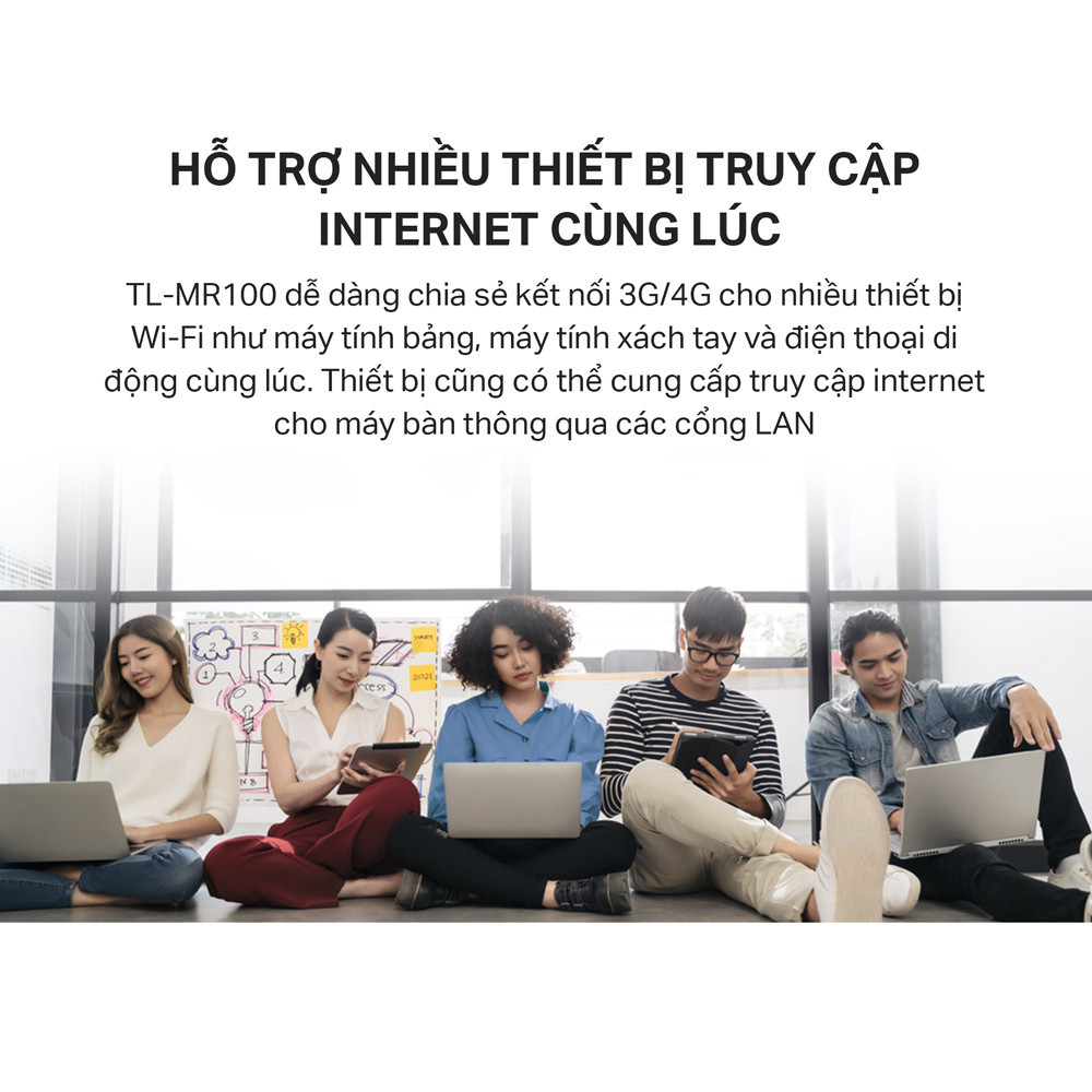 Mô tả Bộ Phát Wifi Di Động TP-Link TL-MR100 / TL-MR105 4G LTE Chuẩn N 300Mbps - 7