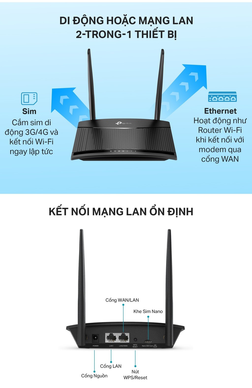 Mô tả Bộ Phát Wifi Di Động TP-Link TL-MR100 / TL-MR105 4G LTE Chuẩn N 300Mbps - 9