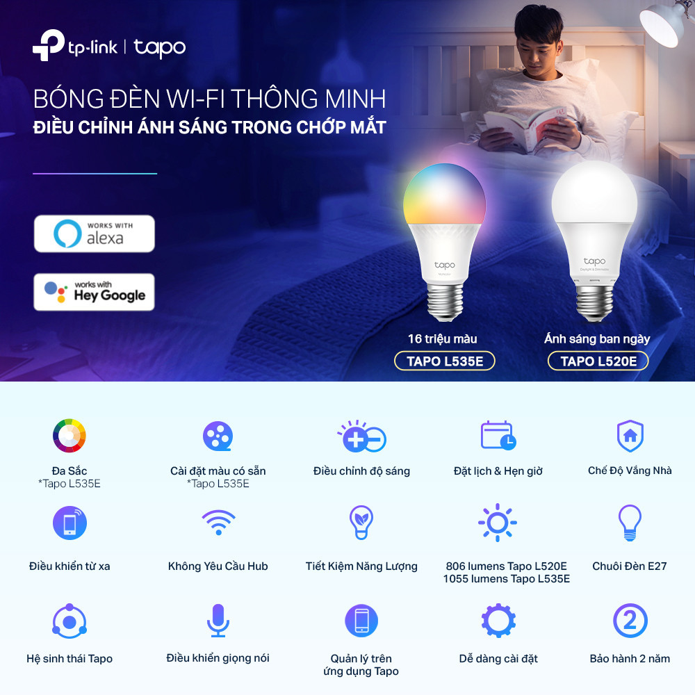 Bóng đèn thông minh TP-Link Tapo L520E