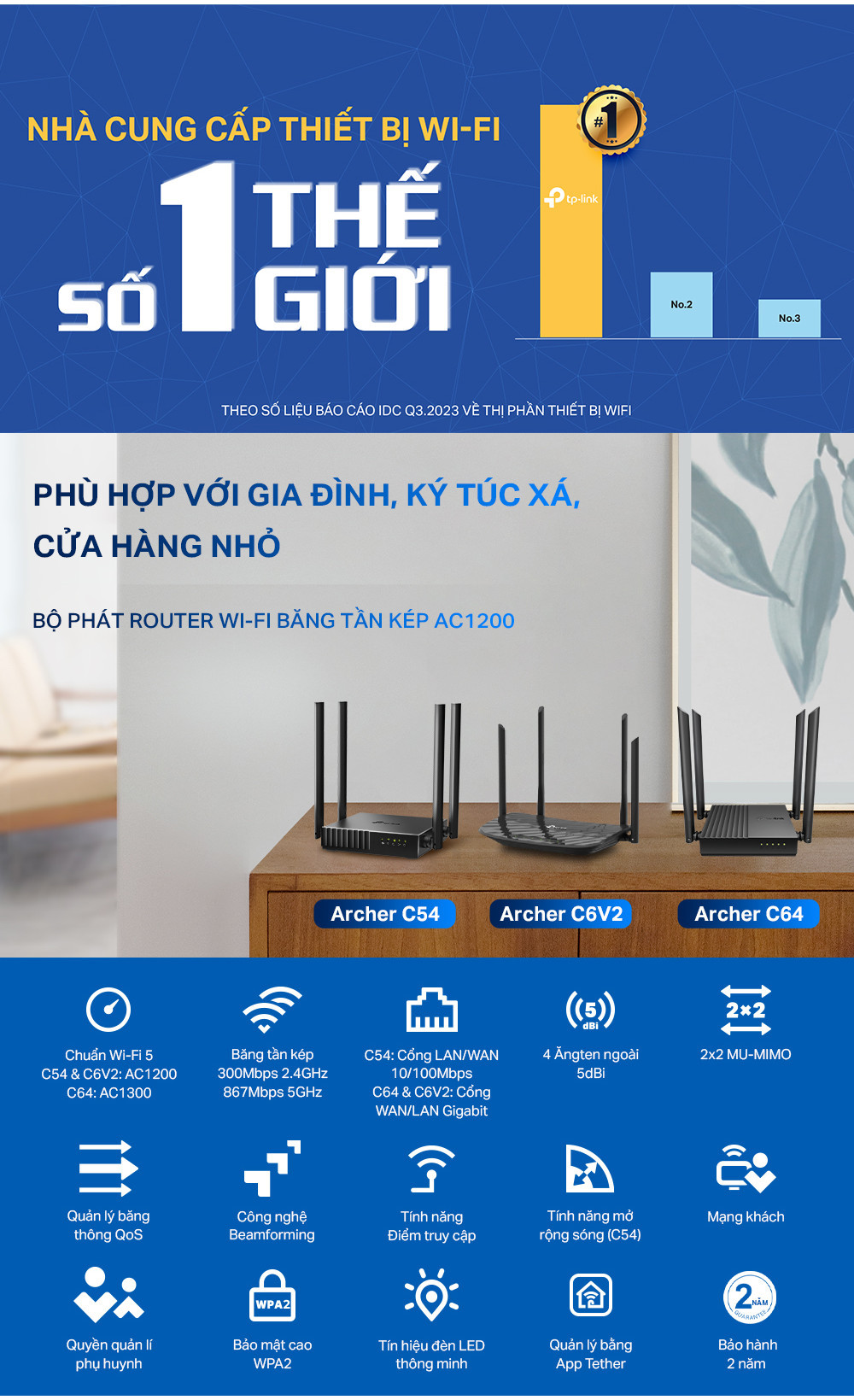 TP-Link Archer C54/C6/C64 - Hình ảnh 1