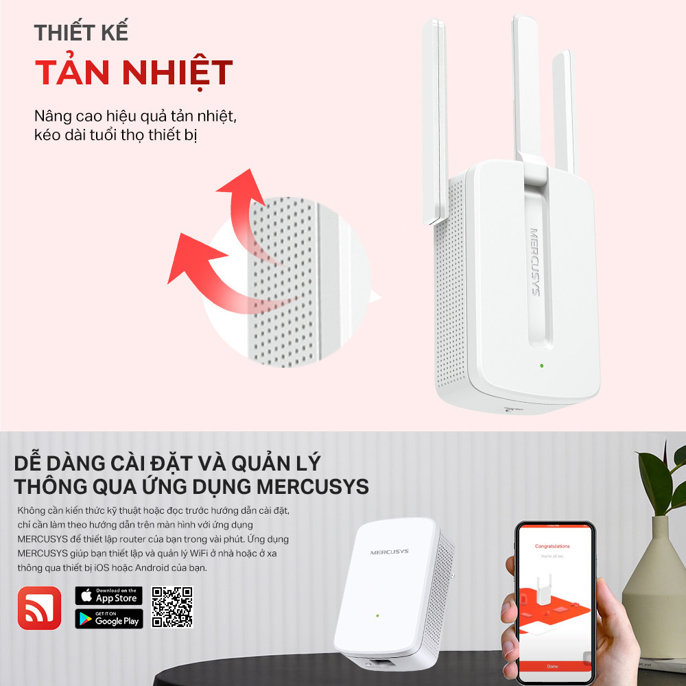 Mô tả Bộ Mở Rộng Sóng Wifi Mercusys MW300RE / ME10 Chuẩn N 300Mbps - 7