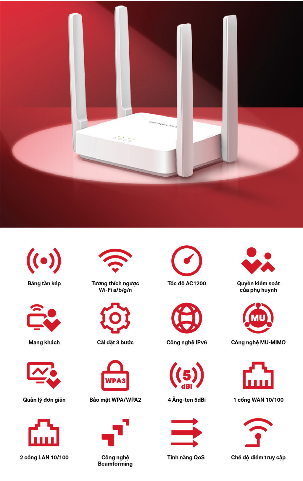 Mercusys AC10 MR30G