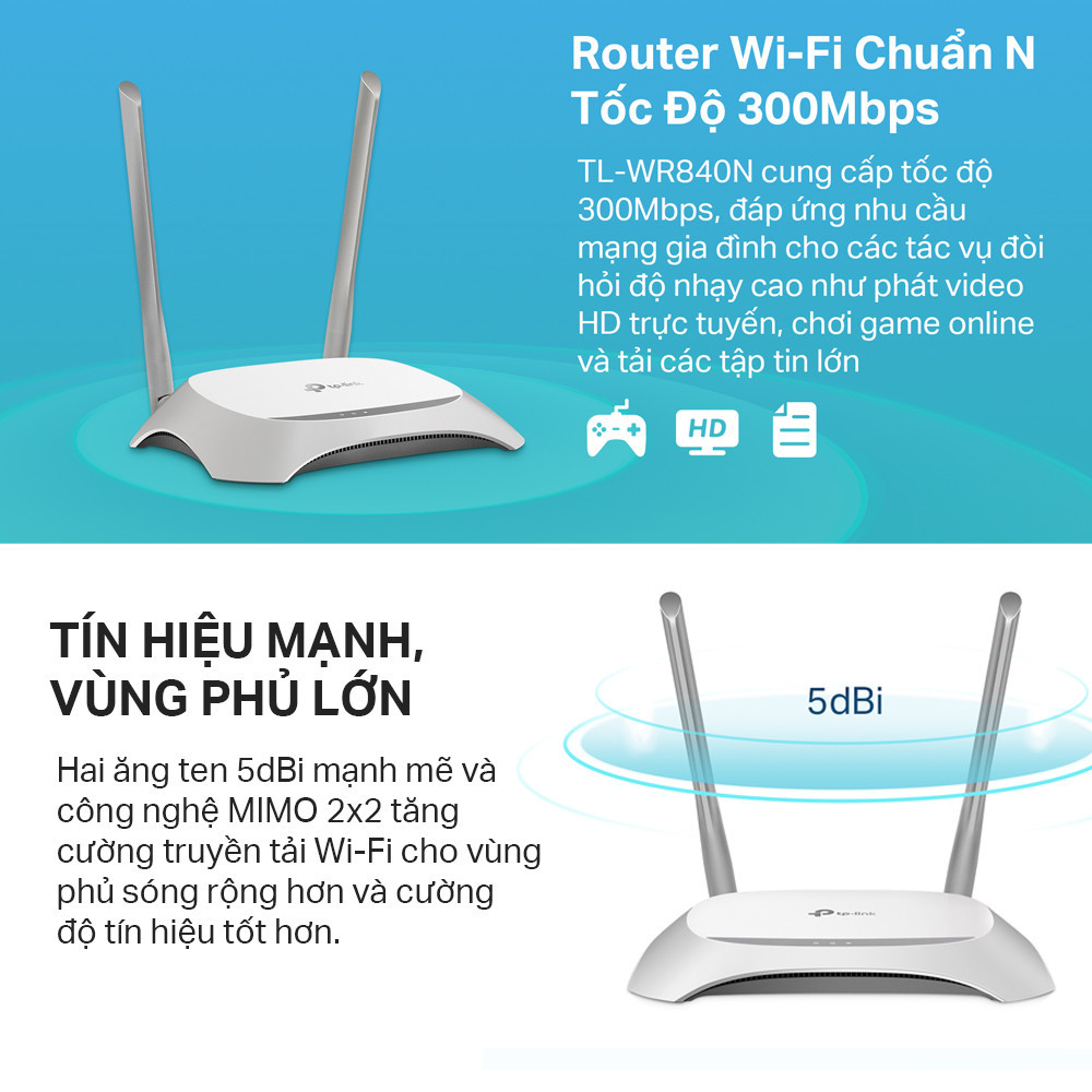 Cổng kết nối TP-Link TL-WR840N