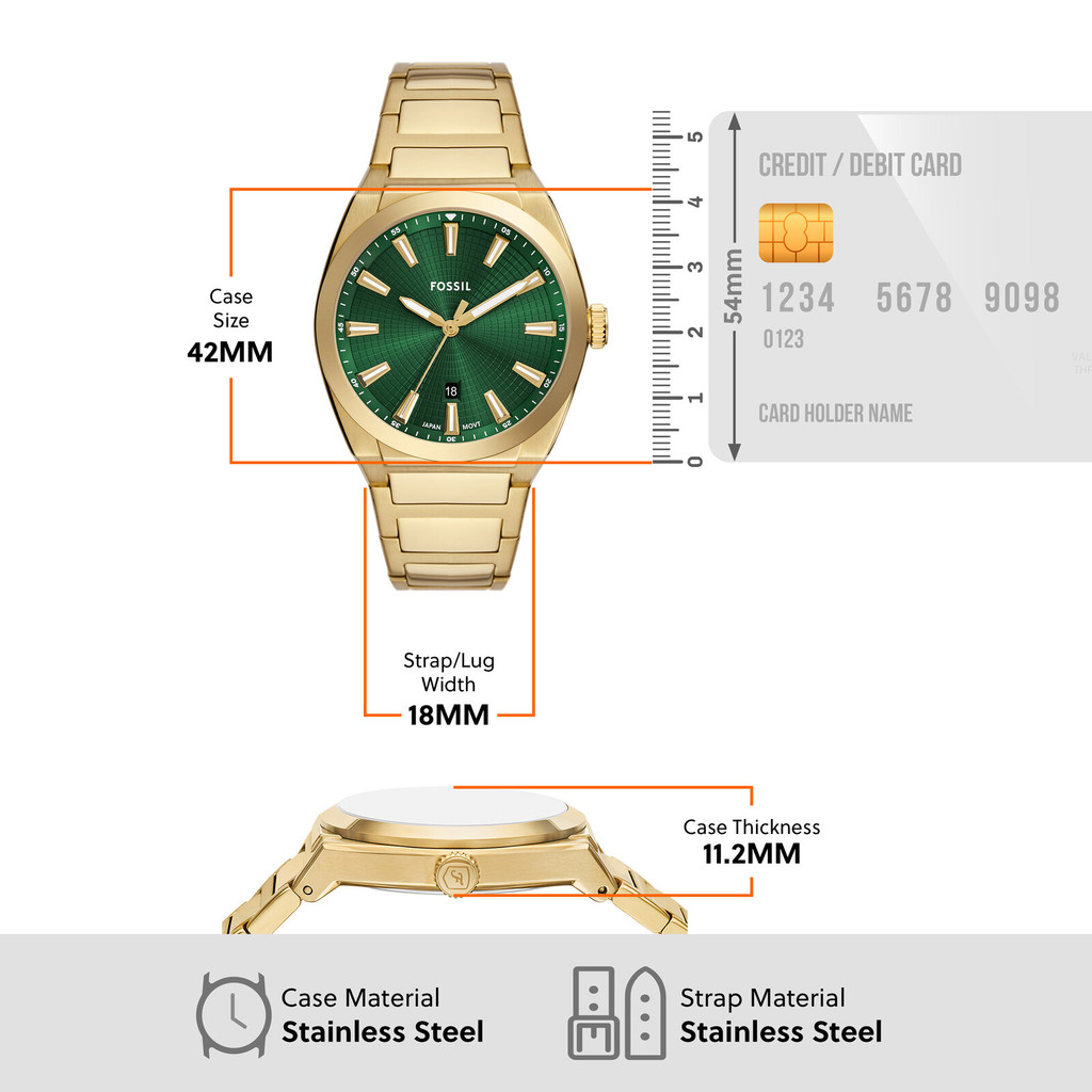 Mô tả Đồng hồ nam Fossil EVERETT màu GOLD 42MM FS6090 - 1