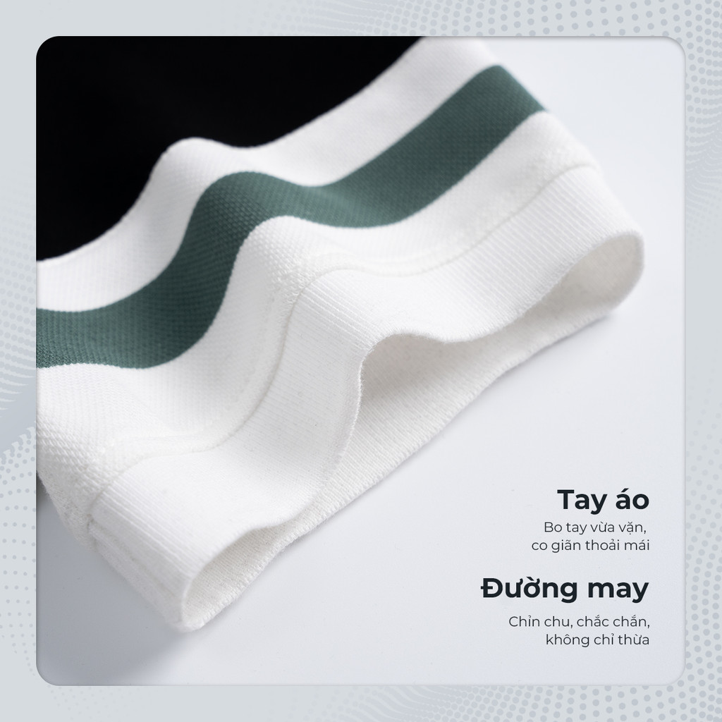 Mô tả Áo polo nam cao cấp JAX, BST TỪ NHÀ RA PHỐ, vải cá sấu cotton interlock, thanh lịch, sang trọng - POLOMANOR - 4