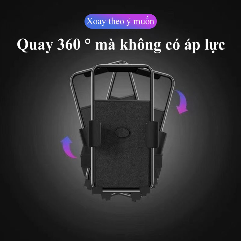 Mô tả Giá điện thoại gắn xe máy đa năng MYT Kẹp điện thoại chống nước gắn gương chiếu hậu xe máy xe đạp xoay lật tùy ý - 3