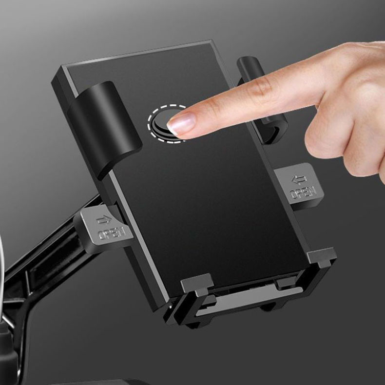 Mô tả Giá điện thoại gắn xe máy đa năng MYT Kẹp điện thoại chống nước gắn gương chiếu hậu xe máy xe đạp xoay lật tùy ý - 11