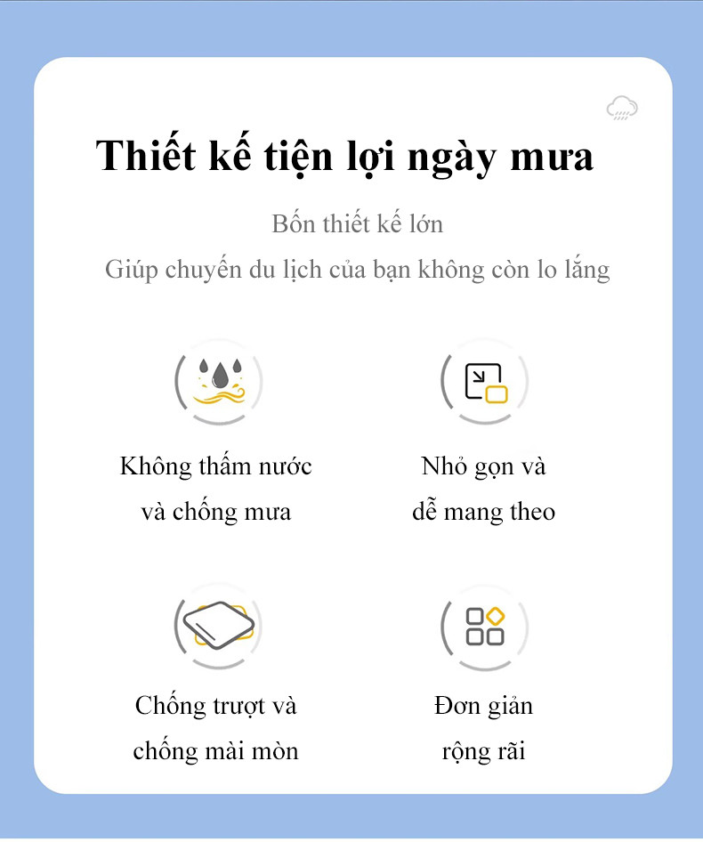 Mô tả Bọc ủng đi mưa MYT Ủng bọc giày silicon đi mưa đi học chống trượt chống thấm nước bảo vệ giày đủ size 35-46 cho nam nữ - 2