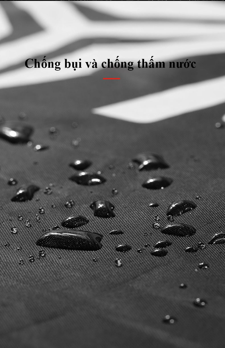 Mô tả Bạt phủ xe máy chất lượng cao MYT Bạt che xe máy chất liệu vải dù Áo bạt trùm xe chống thấm nước toàn thân - 4