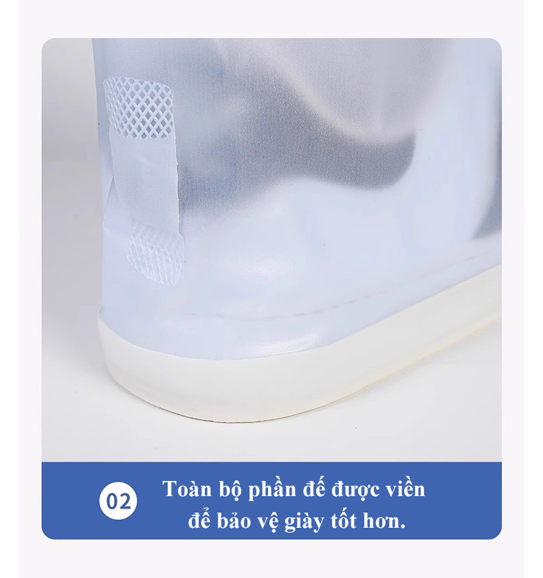 Mô tả Bọc ủng đi mưa MYT Ủng bọc giày silicon đi mưa đi học chống trượt chống thấm nước bảo vệ giày đủ size 35-46 cho nam nữ - 8