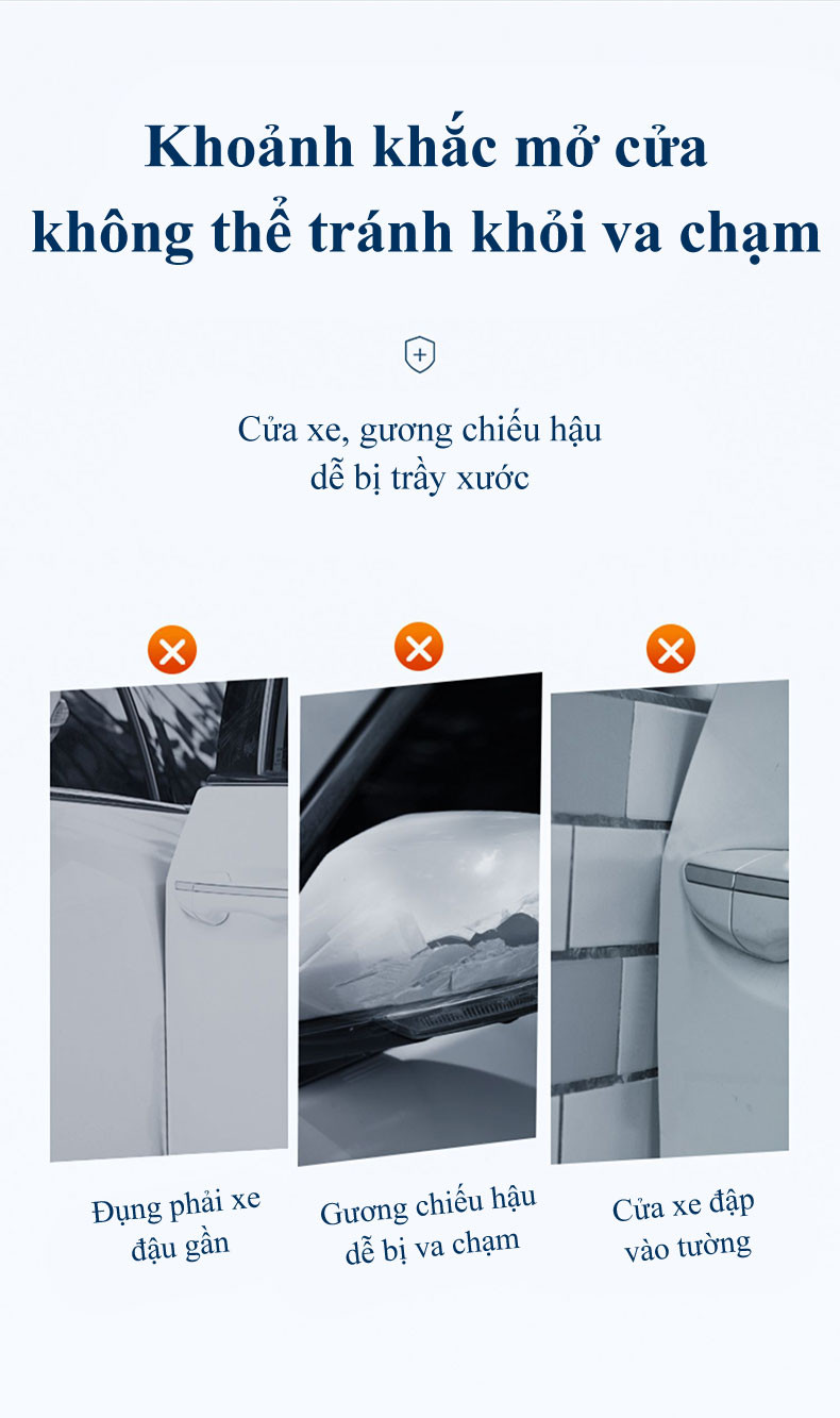 Mô tả Miếng dán chống trầy xước xe ô tô MYT Miếng dán silicon chống xước tay nắm cửa gương chiếu hậu ô tô xe hơi - 1