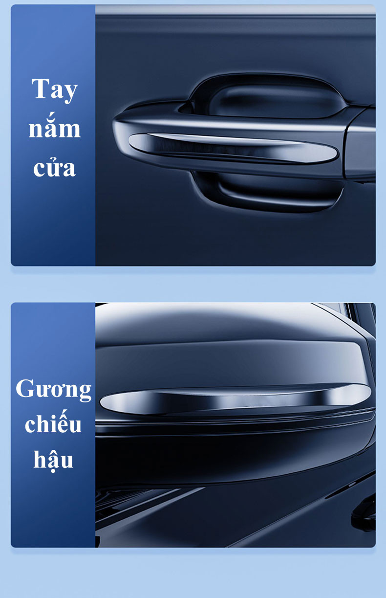 Mô tả Miếng dán chống trầy xước xe ô tô MYT Miếng dán silicon chống xước tay nắm cửa gương chiếu hậu ô tô xe hơi - 3