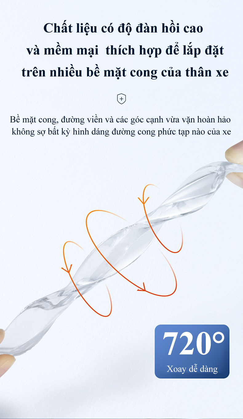 Mô tả Miếng dán chống trầy xước xe ô tô MYT Miếng dán silicon chống xước tay nắm cửa gương chiếu hậu ô tô xe hơi - 4