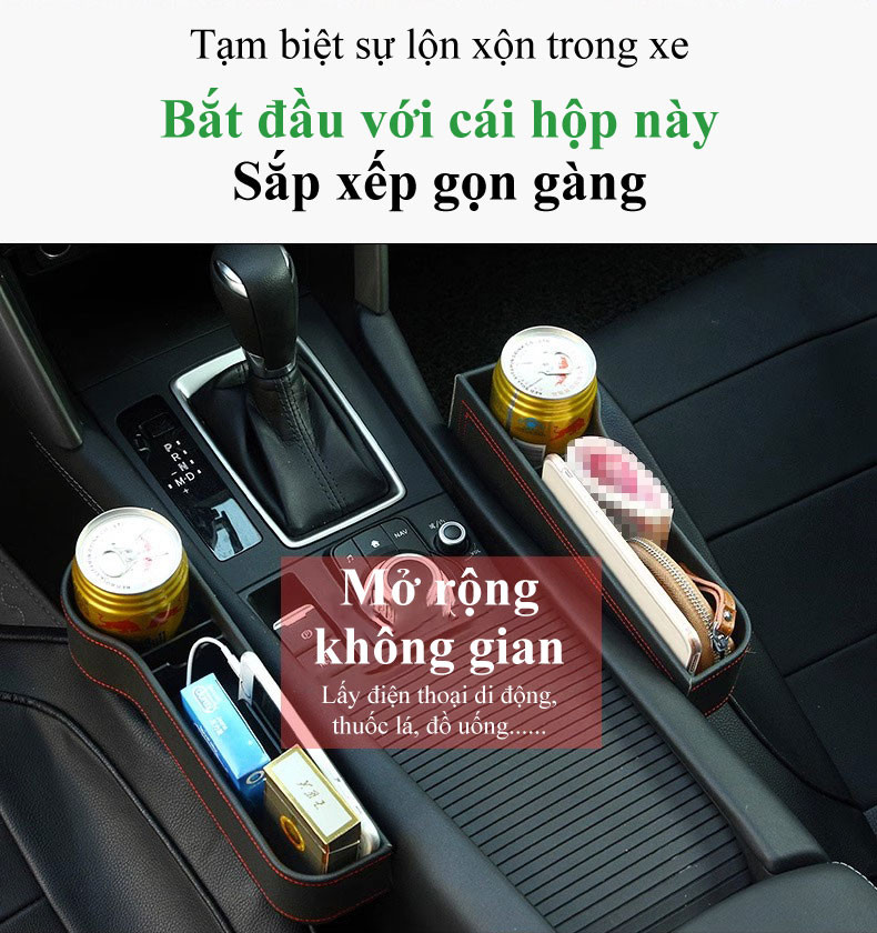 Lắp đặt khay đựng đồ MYT vào khe ghế ô tô dễ dàng
