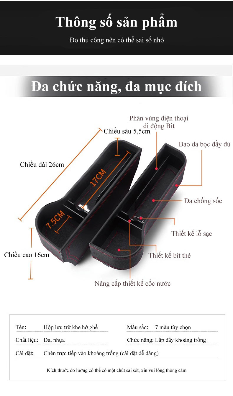 Khay đựng đồ MYT tiện ích cho lái xe