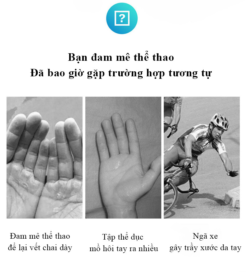 Mô tả Găng tay thể thao MYT Găng tay hở ngón chống trượt vải lanh thoáng khí chống tia cực tím phù hợp để lái xe mô tô - 3