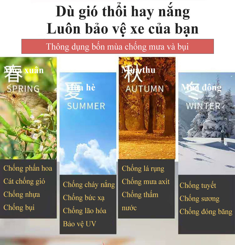 Mô tả Bạc trùm che phủ xe máy MYT Bạt che xe máy chống thấm cao cấp Áo trùm xe máy che nắng che mưa hai lớp dày - 1