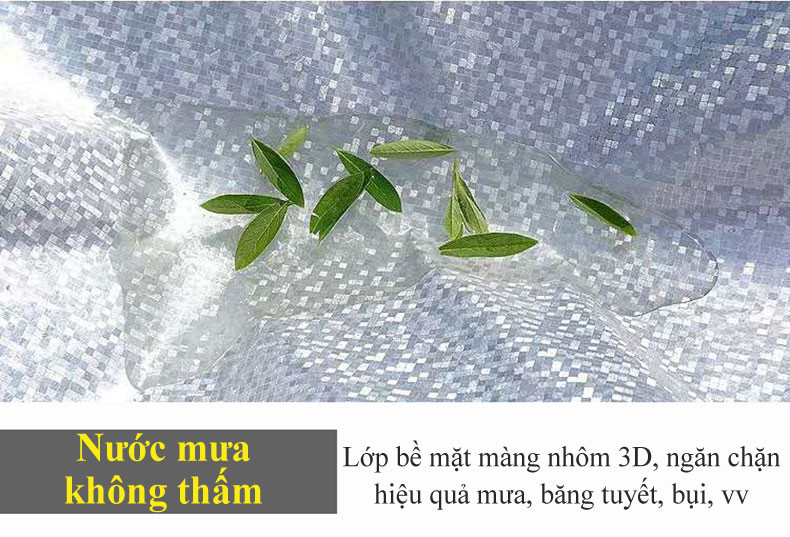 Mô tả Bạc trùm che phủ xe máy MYT Bạt che xe máy chống thấm cao cấp Áo trùm xe máy che nắng che mưa hai lớp dày - 5