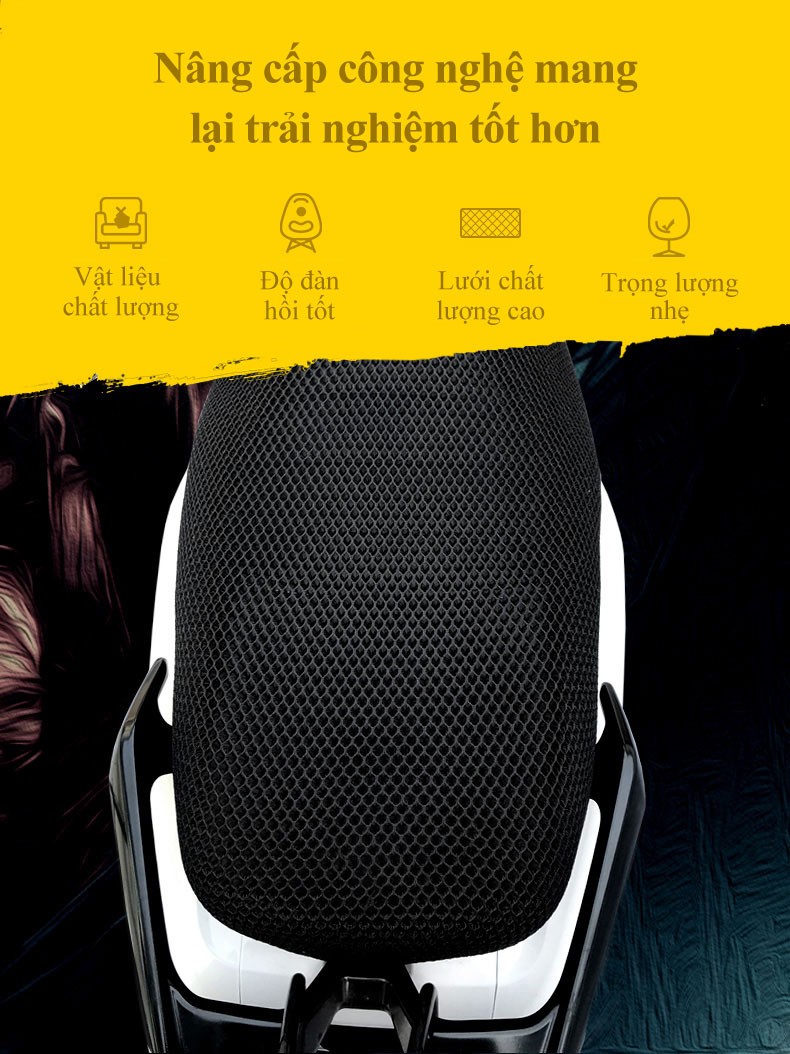 Đệm yên xe máy MYT Polyester
