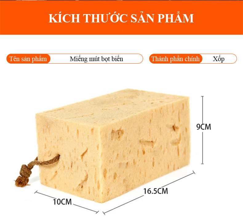 Mô tả Miếng mút bọt biển rửa xe hơi MYT Mút xốp tạo bọt rửa xe ô tô siêu thấm nước vệ sinh đa năng chất liệu mềm mại an toàn - 2
