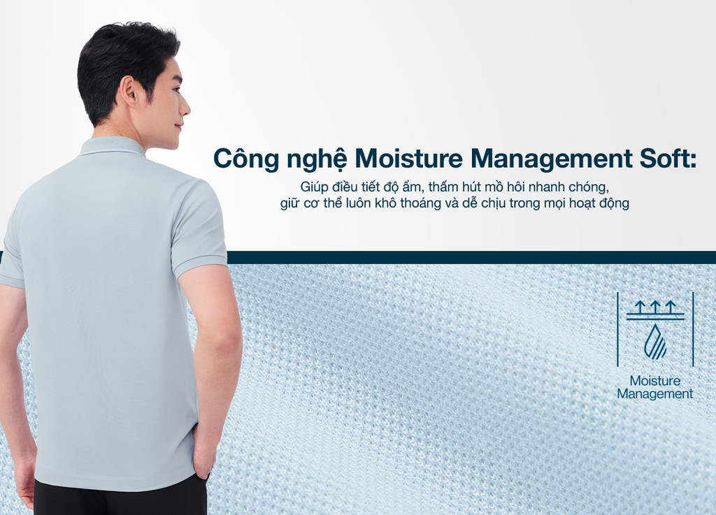 Mô tả Áo thun polo nam cao cấp DETERMINANT - 100% cotton- chống xù, mềm mại - P22 -  màu xanh navy - 5