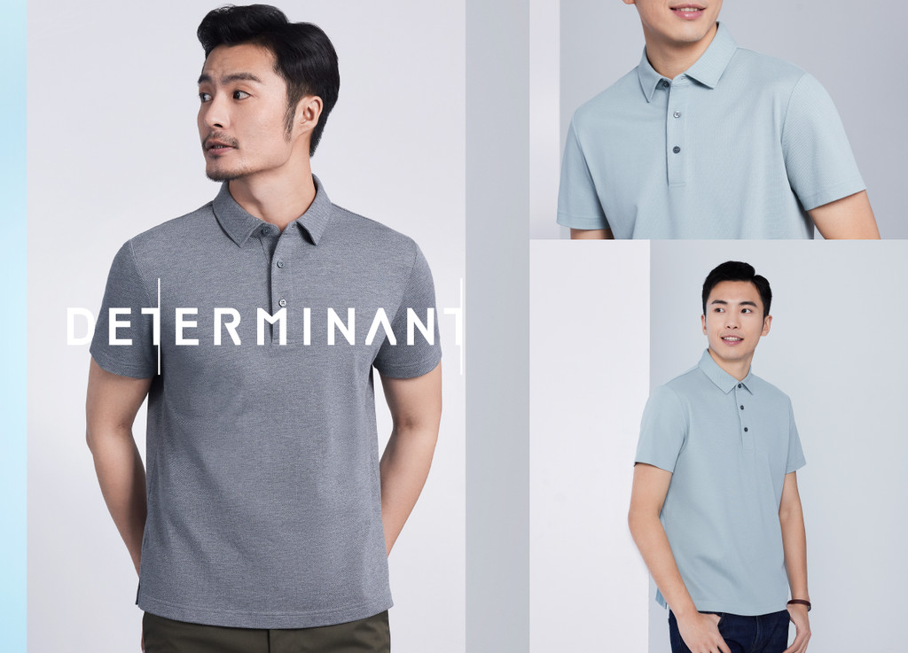 Mô tả Áo thun nam polo DETERMINANT 100% cotton siêu dài, chống xù lông thấm hút tốt -  P02 - 7