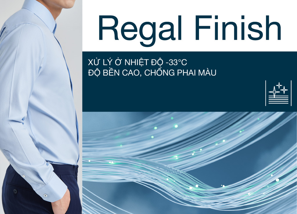 Mô tả Áo sơ mi nam tay dài DETERMINANT 100% Cotton siêu dài chống nhăn kháng khuẩn - 301-WHITE-LIGHT BLUE - 2