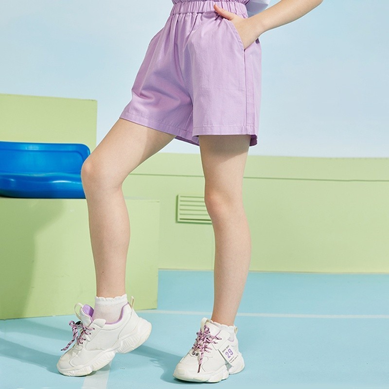 Mô tả Quần đùi bé gái BabyloveGO 2025 quần short cho bé chất kaki đứng form mềm mịn thoáng mát QT006 - 3