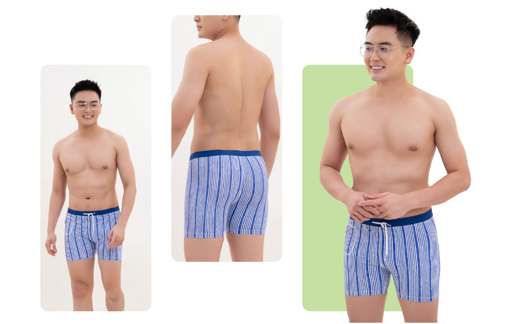 Mô tả Quần Bơi Nam Narsis Q24003, 2 Lớp, Vải PE, Co Giãn 4 Chiều, Nhanh Khô, Túi Khóa, Tiện Lợi - 9