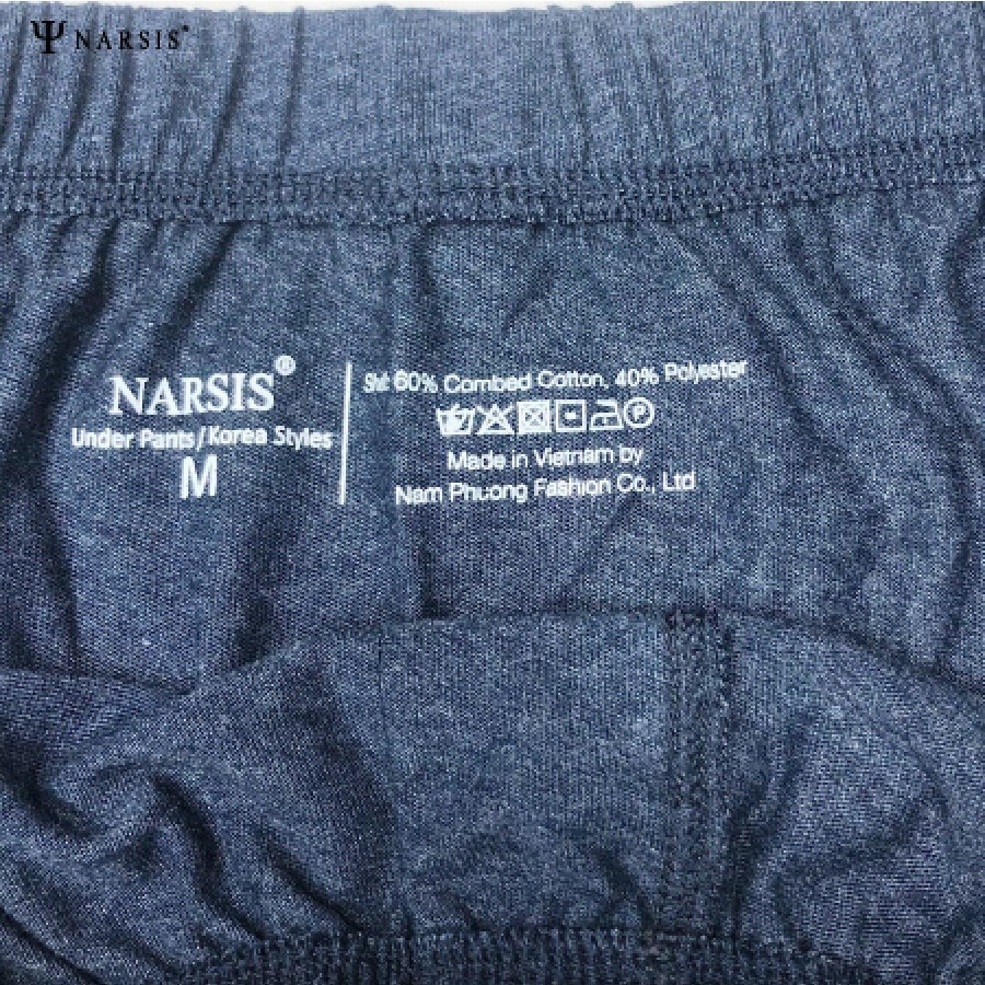 Mô tả Quần Đùi Nam Mặc Nhà Narsis Bigsize S23011 Chất Vải Cotton, Cạp Chun Co Giãn Tốt, Êm Mềm - 6