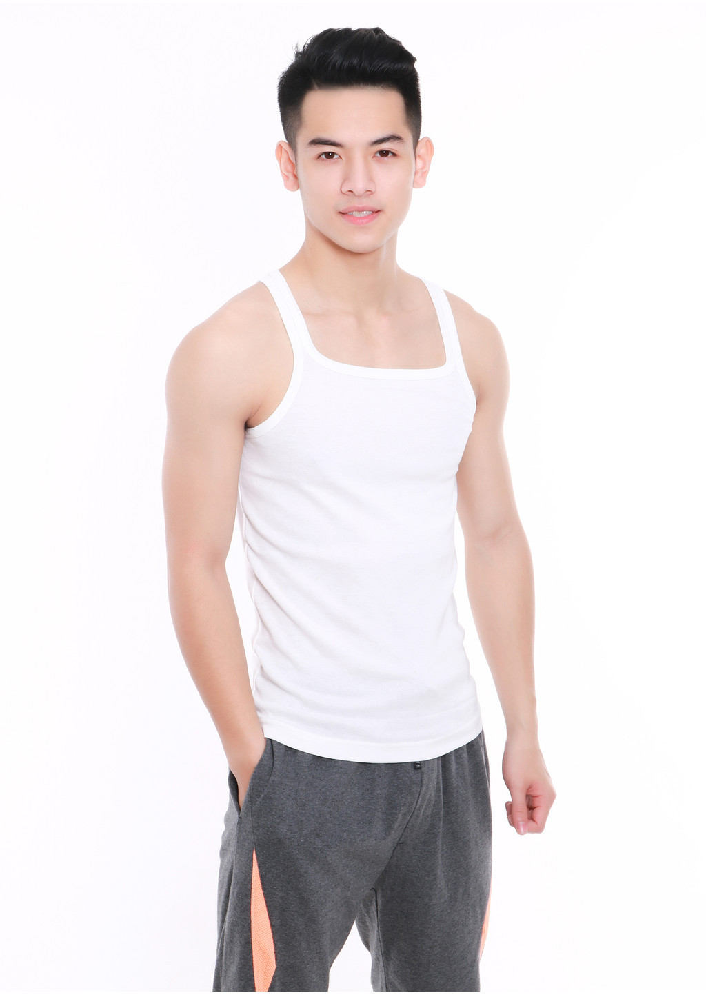 Mô tả Áo Ba Lỗ Nam Narsis, Tanktop Thể Thao, Form Ôm Dáng Chuẩn, Tập Gym, Chất Cotton, Co Giãn Tốt - 3