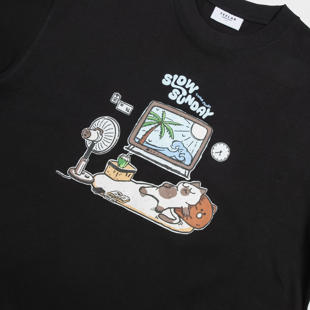 Mô tả Áo Thun Teelab Slow Sunday T-Shirt Unisex Form Oversize Local Brand TS270 - 2