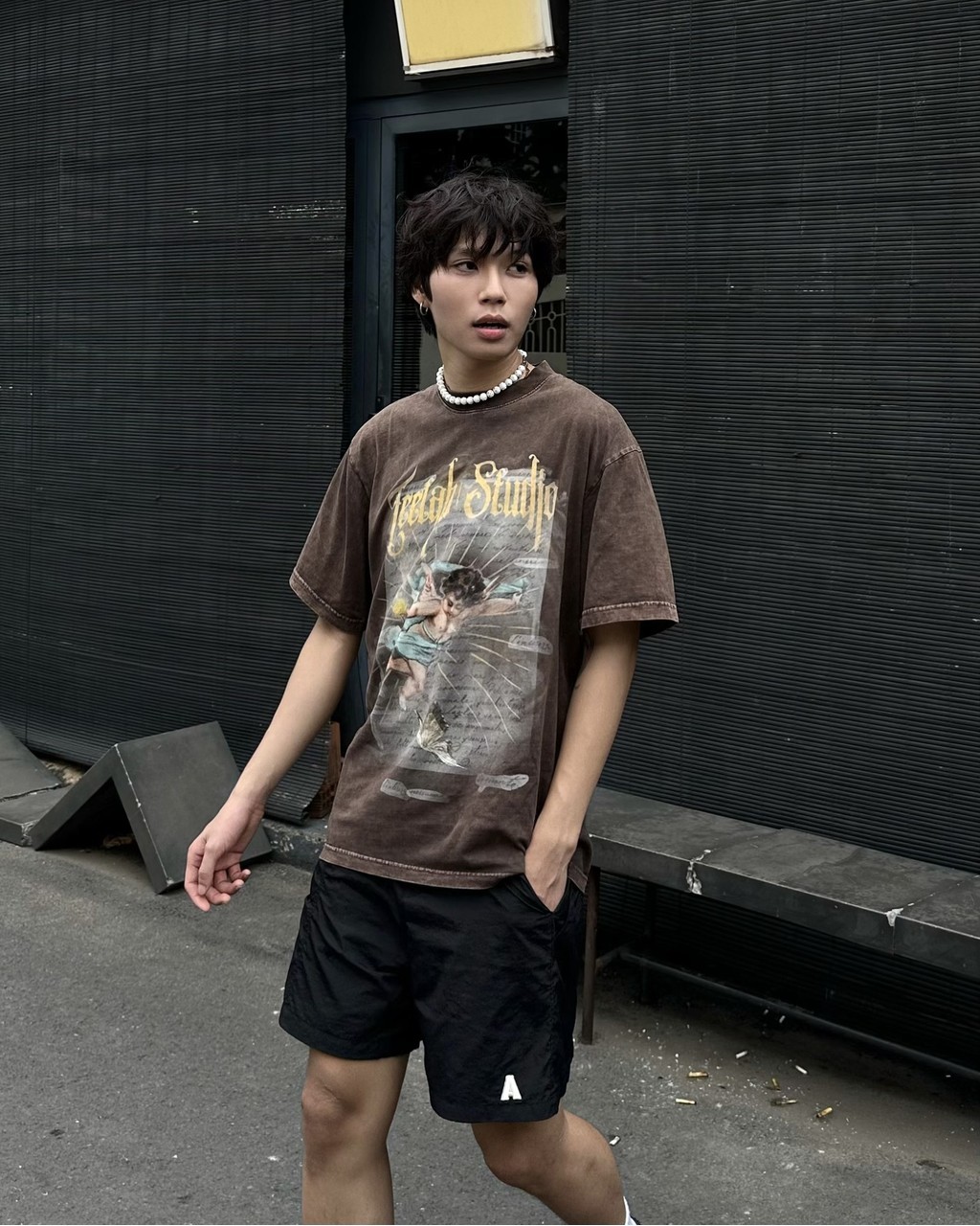 Mô tả Áo Thun Teelab Struck by Cupid Unisex Form Oversize Local Brand TS273 - 2
