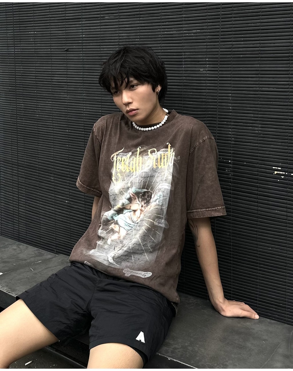 Mô tả Áo Thun Teelab Struck by Cupid Unisex Form Oversize Local Brand TS273 - 3