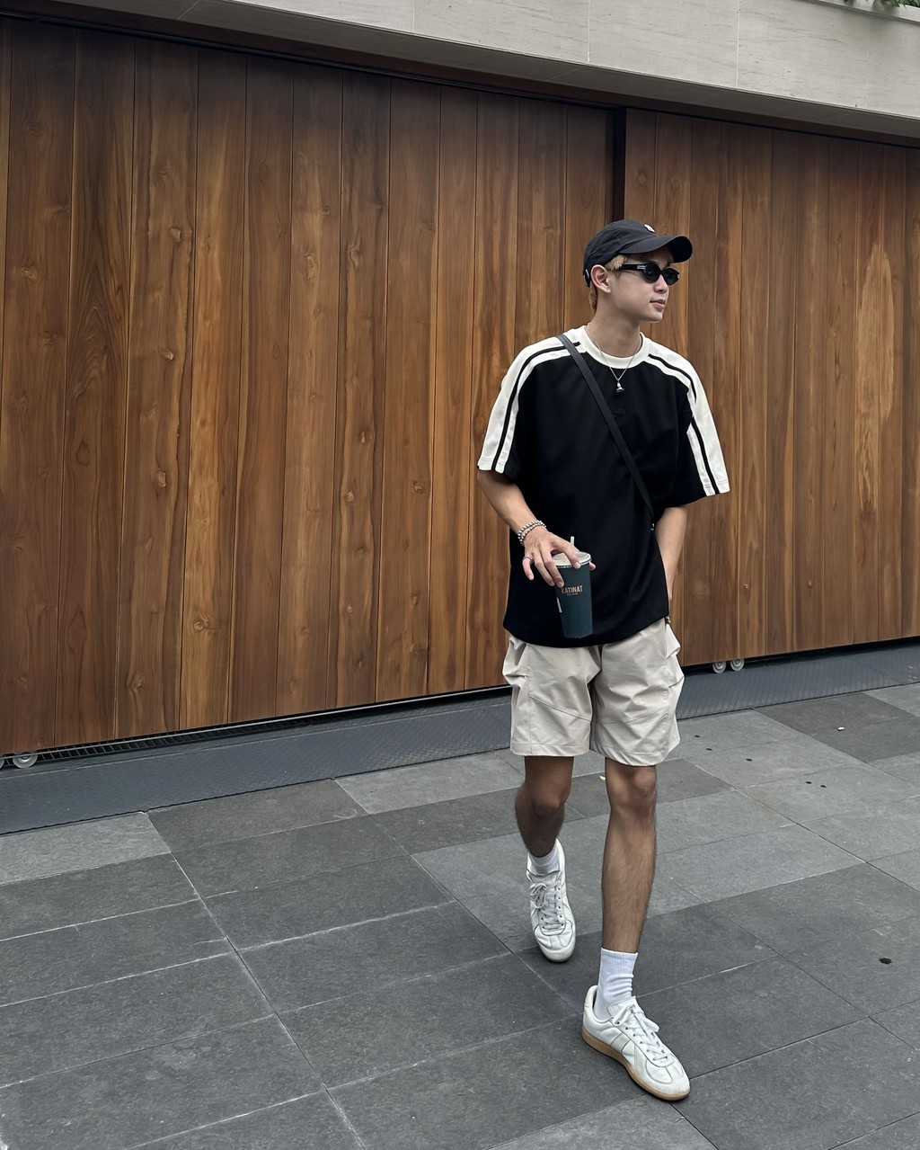 Mô tả Áo Thun Teelab Sporty Side-Line Tshirt Vải Waffle Unisex Form Oversize Local Brand TS257 - 2