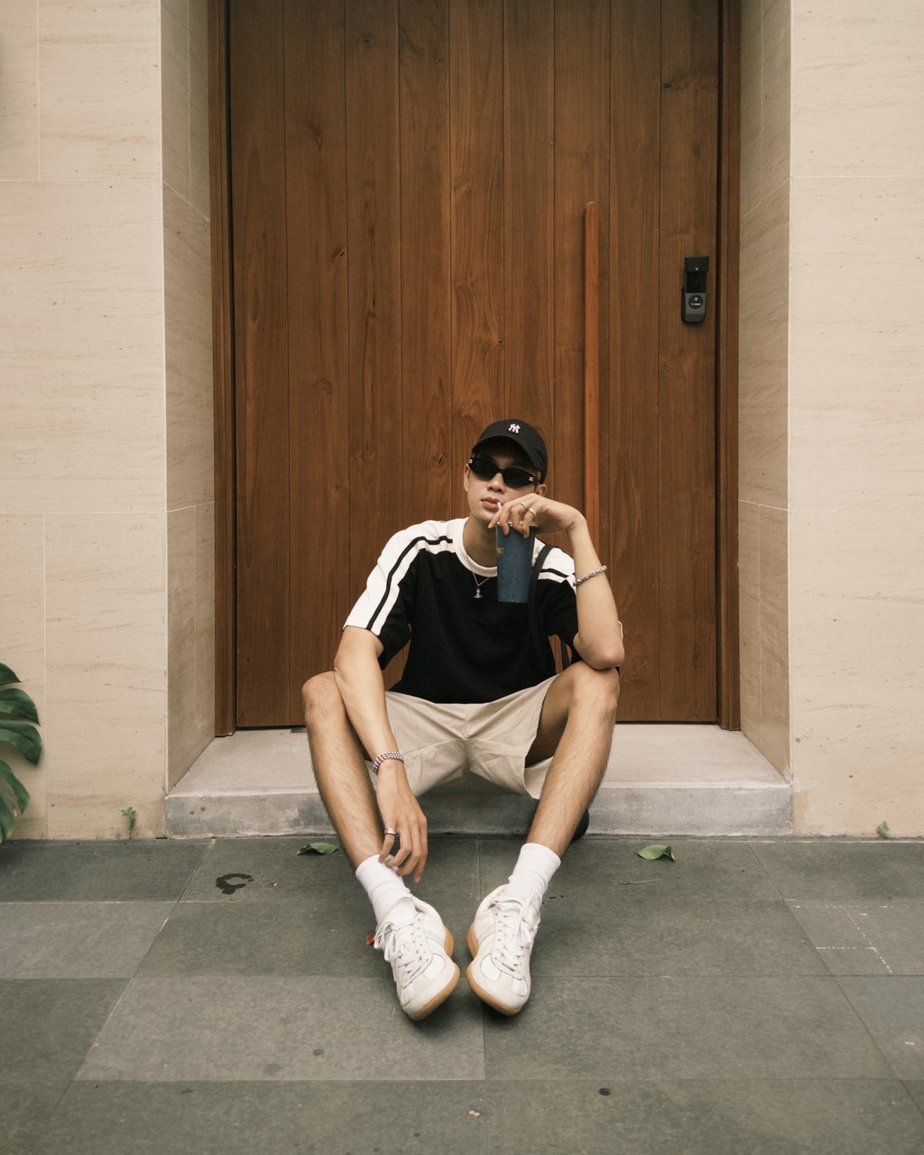 Mô tả Áo Thun Teelab Sporty Side-Line Tshirt Vải Waffle Unisex Form Oversize Local Brand TS257 - 4