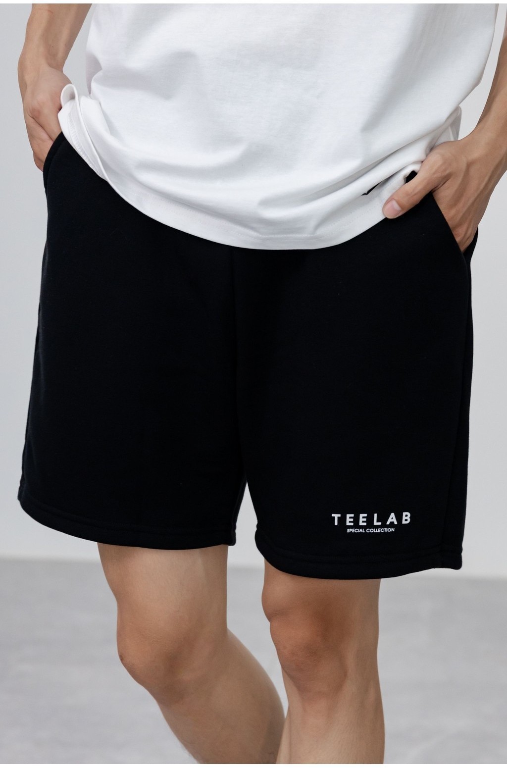 Mô tả Quần Short Nỉ Teelab Special Premium Collection Unisex Form Oversize Local Brand PS028 - 1