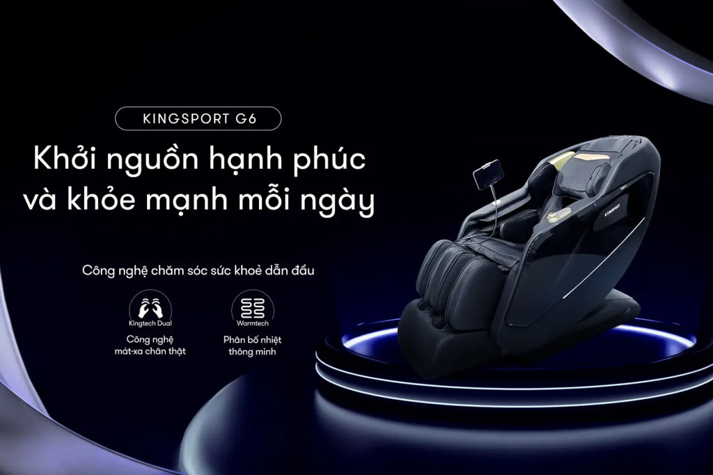 Mô tả Ghế massage toàn thân cao cấp KINGSPORT G6 công nghệ massage Kingtech Touch Pro - 2