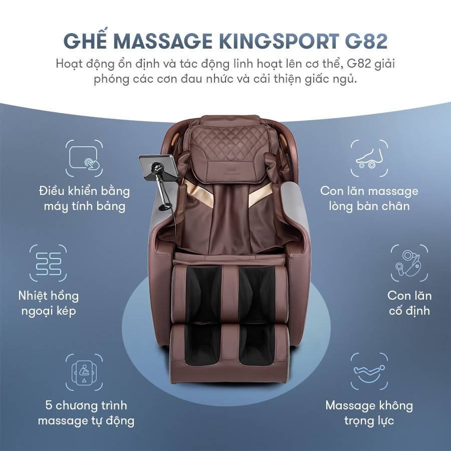 Ghế massage Kingsport G82 massage chân