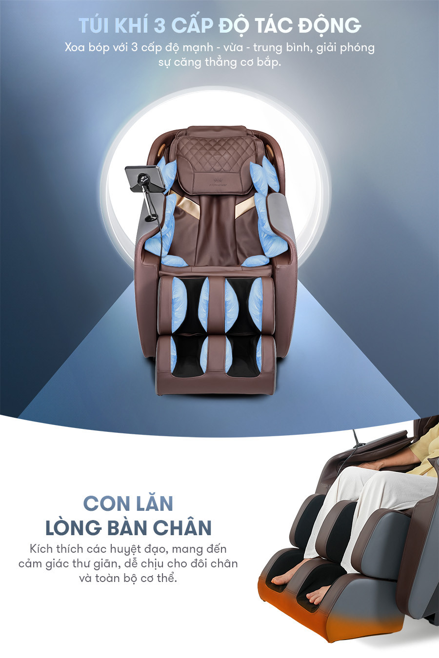 Chi tiết ghế massage Kingsport G82