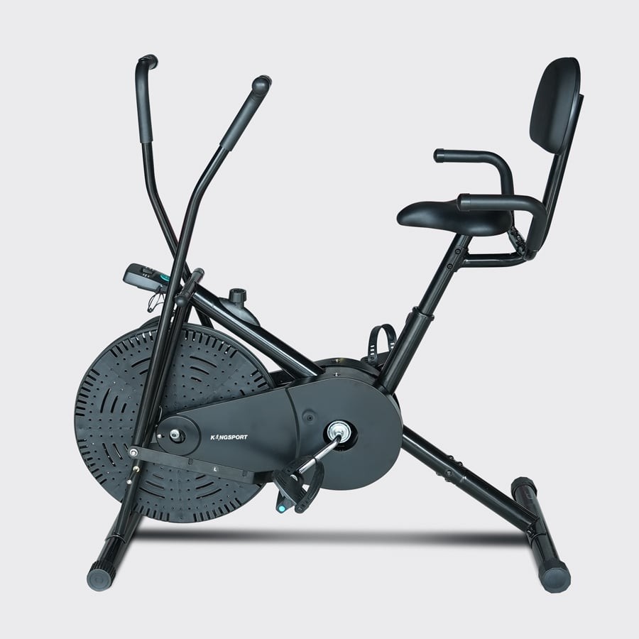 Mô tả Xe đạp tập KINGSPORT Classic E-07, ghế tựa phù hợp người lớn tuổi, tích hợp đồng hồ đo lường chỉ số - 1