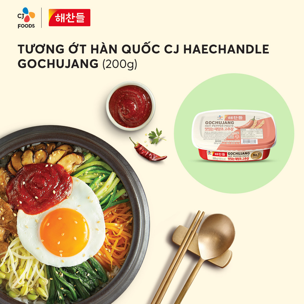 Mô tả Tương ớt Gochujang Hàn Quốc Haechandle hộp 200g hoặc 500g - 1